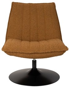 Okrovožlté kreslo z textílie bouclé Jax – White Label