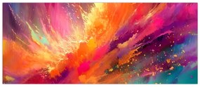 Obraz - Dynamická abstrakcia (120x50 cm)