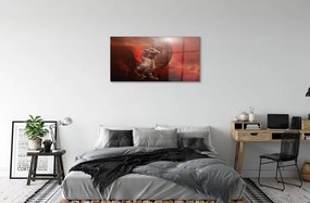 Sklenený obraz Dračí oheň 100x50 cm