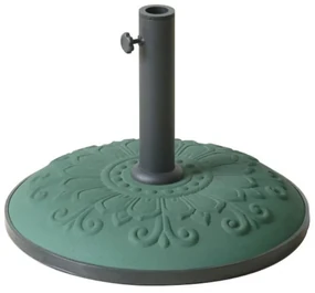 Podstavec pod slnečník RENESANCE zelený 25 kg betón GARDENKUS