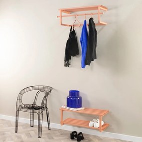 Kovový stojan na topánky v lososovej farbe Marco – Spinder Design