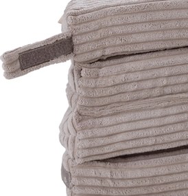 Kvetinová podložka 115x115x5cm, béžová, prémiový menčester