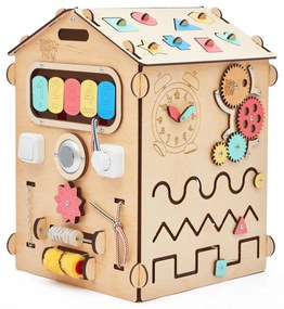 Drevený activity board domček Natura