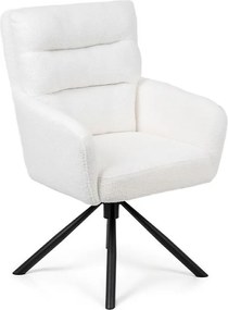 Set - 2 ks Otočná jedálenská stolička AVENBERG TESSA, biela