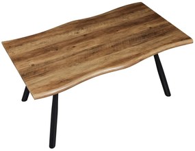 Jedálenský stôl Alfred 160x90 cm, hnedý dub