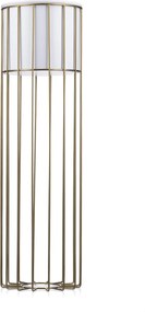 KOVOVÝ KVETINÁČ SO STOJANOM GLAM 70X20 CM BIELA/ZLATÁ