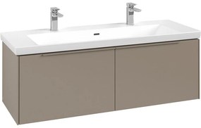 VILLEROY &amp; BOCH Subway 3.0 závesná skrinka pod umývadlo, 2 zásuvky, 1272 x 478 x 429 mm, Taupe, C60102VM