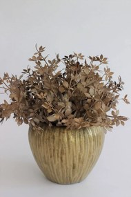 Zlatý keramický kvetináč 18cm