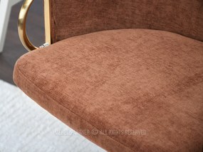 Stolička Carma B (medená + zlatá). Akcia -32%. Vlastná spoľahlivá doprava až k Vám domov. 1110494