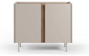 Skrinka v dekore duba v krémovo-prírodnej farbe 100x82,5x40 cm Lucile – Marckeric