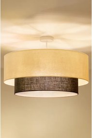Brilagi - LED prisadený luster BOHO STYLE 3×E27/15W/230V Ø 60 cm krémový/hnedý