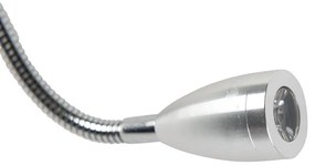 Moderná nástenná lampa biela s plyšovou kvetinovou tienidlom - Brescia