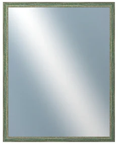 DANTIK - Zrkadlo v rámu, rozmer s rámom 80x100 cm z lišty LYON zelená (2706)
