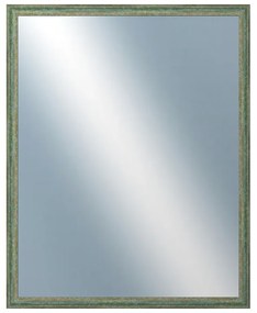 DANTIK - Zrkadlo v rámu, rozmer s rámom 80x100 cm z lišty LYON zelená (2706)