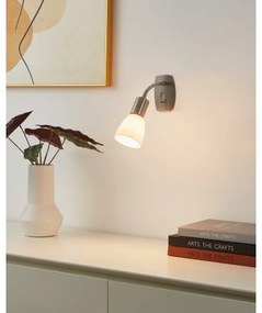 EGLO 92935 - Nástenná lampička do zásuvky DAKAR 3 1xE14/25W