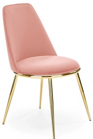Jedálenska stolička Kincardine (ružová + zlatá). Vlastná spoľahlivá doprava až k Vám domov. 1039696