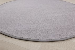 Vopi, Kusový koberec Eton šedý 73 kruh, 300x300 (priemer) kruh, šedá, kuchyňa