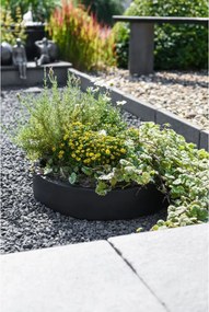 Miska na dekorácie CIRCULO, sklolaminát, Ø 50 cm, antracit