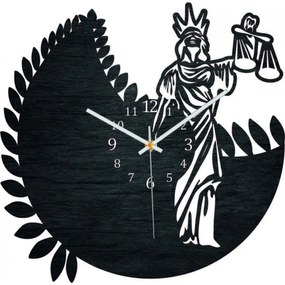 Hodiny znamenie zverokruhu - Váhy - čierne aj prírodné | SENTOP PR0447