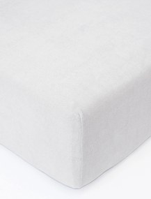 Froté plachta 140 × 200 cm - svetlo sivá