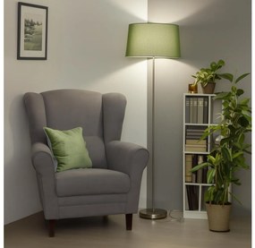 Brilagi - LED stojacia lampa CERIA 1xE27/40W/230V pr. 45 cm zelená/matný chróm