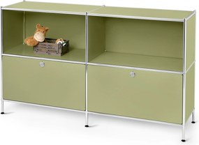 Kovová komoda »CN3 Kids« so 2 zásuvkami, pistáciová