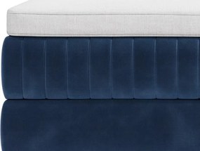 Posteľ Lusaka 180x200 cm, námornická modrá látka