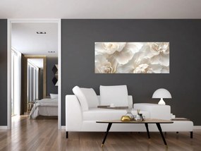 Obraz - Jemné pivonky (120x50 cm)