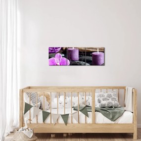 Obraz - Relaxácia (s hodinami) (90x30 cm)