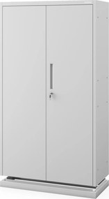 Kovová modulárna multifunkčná skriňa na podstavci sivá MEGAN 1600 x 900 x 400 mm