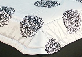 Posteľ Nice 180x200 cm, čierna ekokoža/šedá tkanina, s matracmi