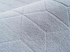 TZ Sivý okrúhly koberec 3D Rabbit Rozmer: 120