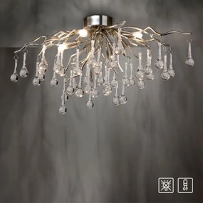 Paul Neuhaus 8090-55 - Prisadený luster ICICLE 4xG9/40W/230V 30x60 cm chróm