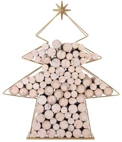 Kovový stromeček Multi Farba: zlatá T113-ZLATA