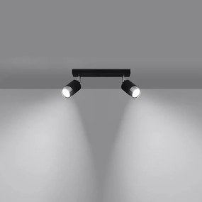 Stropné bodové svietidlo Nero 2 A-1065 čierna/chróm