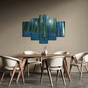 Obraz - Modrý les (150x105 cm)