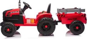 LEAN CARS CH9959B Batériový traktor s prívesom červený 24V