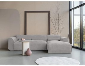 Svetlosivá rohová pohovka (pravý roh) Flex Felix – Miuform