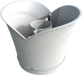 BAMA Kvetináč TULIPANO, set 4ks, biela