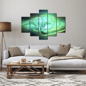 Obraz zelenej abstrakcie (150x105 cm)