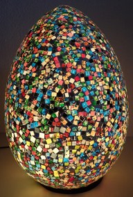 stolná  lampa POP ART - viacfarebná - EGG - XXL