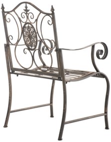 Kovová stolička Punjab s područkami (SET 2 ks) - Bronzová
