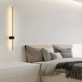 Toolight Toolight, LED nástenné svietidlo 90cm, 18W, 3000K, LHJ062-W, čierna-zlatá, OSW-50030