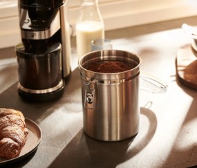 Dóza na zachovanie arómy, ušľachtilá oceľ