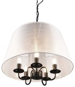 Reality - LED Luster na reťazi CIMA 5xE14/40W/230V šedá