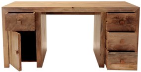 furniture-nabytek.cz - Drevený písací stôl z masívu mango 160x76x80