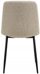 Jídelní židle Becca béžová/černá