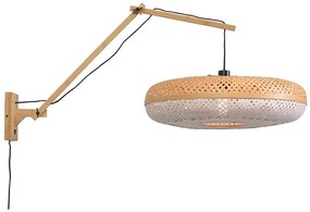 Nástenná lampa palawan prírodná, biela ø 60 cm MUZZA