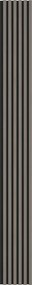 Mexen Lam-F, akustické stenové lamely 275 × 30 cm, plstený podklad 8 mm, technická dyha, dub oceľový, S105-275307-3015-006