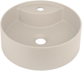 Deante Silia, granitové umývadlo na dosku 360x360x125 mm, béžová, DEA-CQS_5U4B